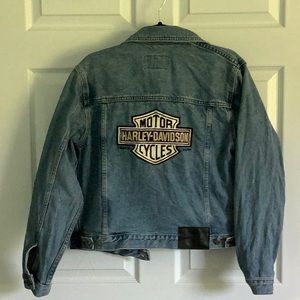 Vintage Harley Davidson Jean Jacket sz Small